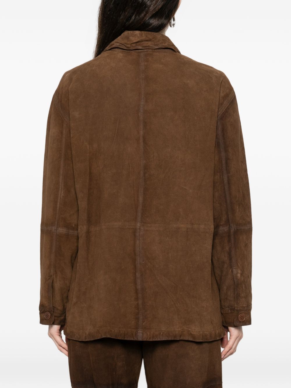 Parosh P.A.R.O.S.H. Suede leather jacket