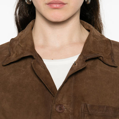 Parosh P.A.R.O.S.H. Suede leather jacket