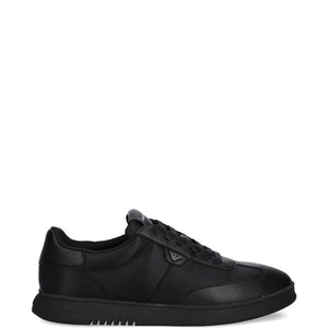 Emporio Armani Nylon sneakers with leather details