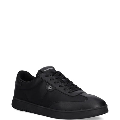 Emporio Armani Nylon sneakers with leather details