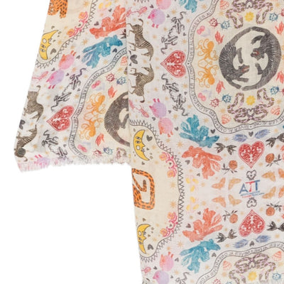 Faliero Sarti Poly silk blend stole