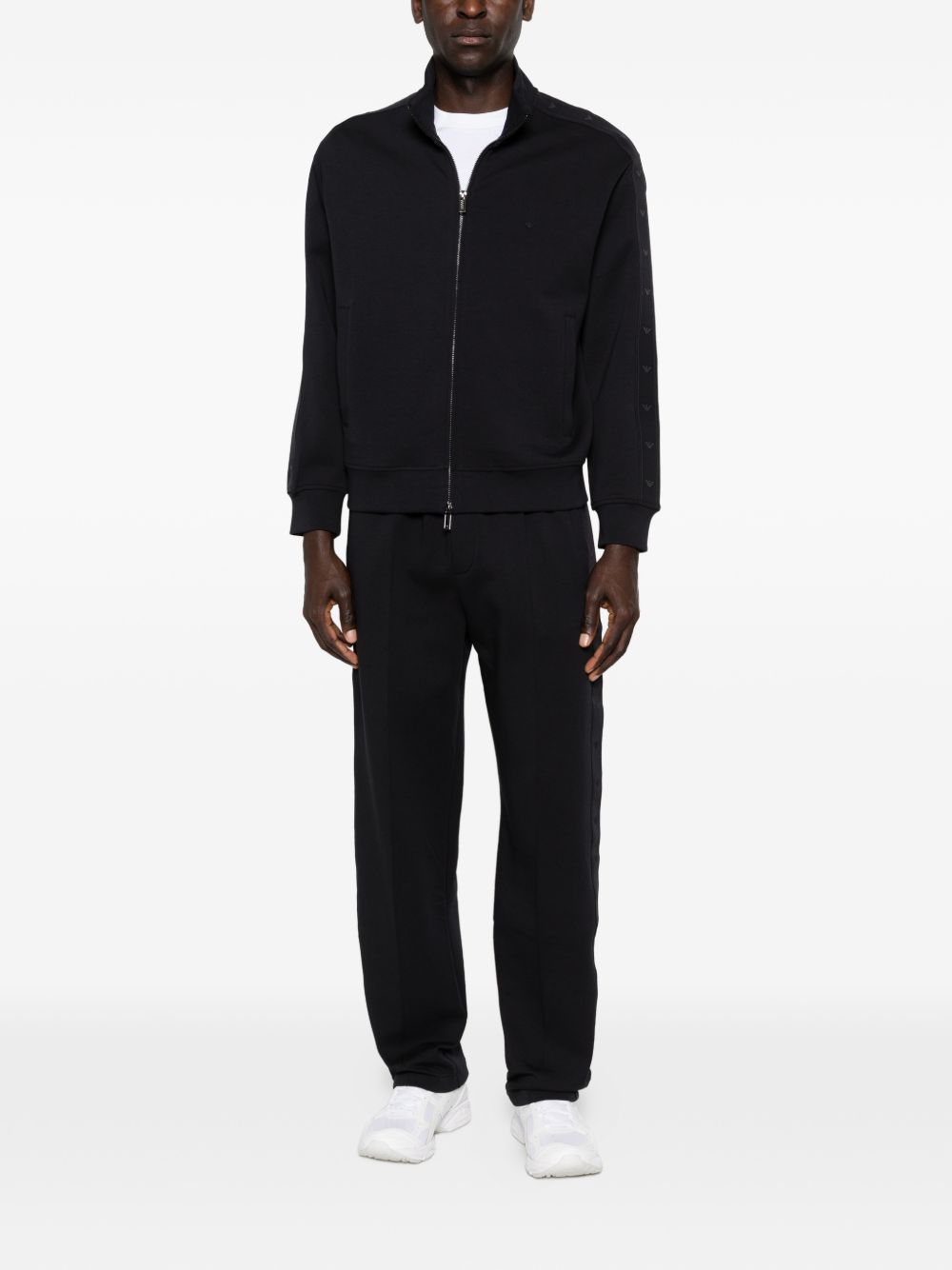 Emporio Armani Cotton zipped sweatshirt