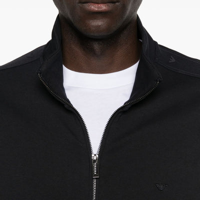 Emporio Armani Cotton zipped sweatshirt