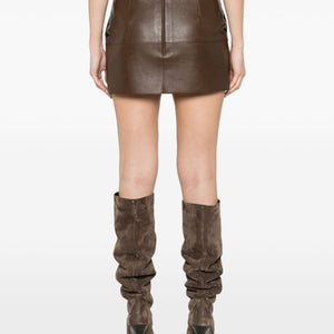 Parosh P.A.R.O.S.H. Leather mini skirt