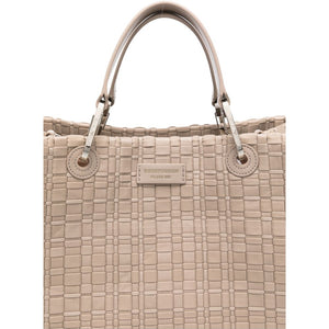 Emporio Armani Myea Medium Shopper Bag In Woven Nylon