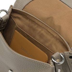 Zanellato Postina® Baby Bag In Hammered Grey Creta Leather