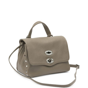 Zanellato Postina® Baby Bag In Hammered Grey Creta Leather