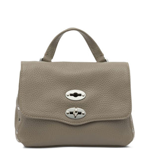 Zanellato Postina® Baby Bag In Hammered Grey Creta Leather