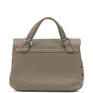 Zanellato Postina® Baby Bag In Hammered Grey Creta Leather