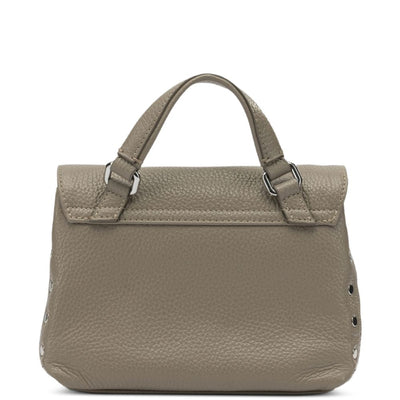 Zanellato Postina® Baby Bag In Hammered Grey Creta Leather