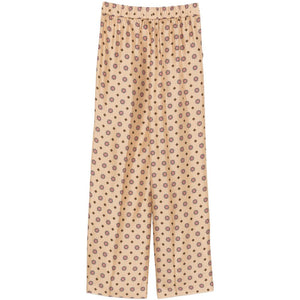 Alberto Biani Printed silk trousers