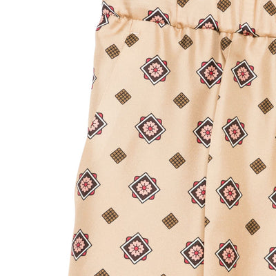 Alberto Biani Printed silk trousers