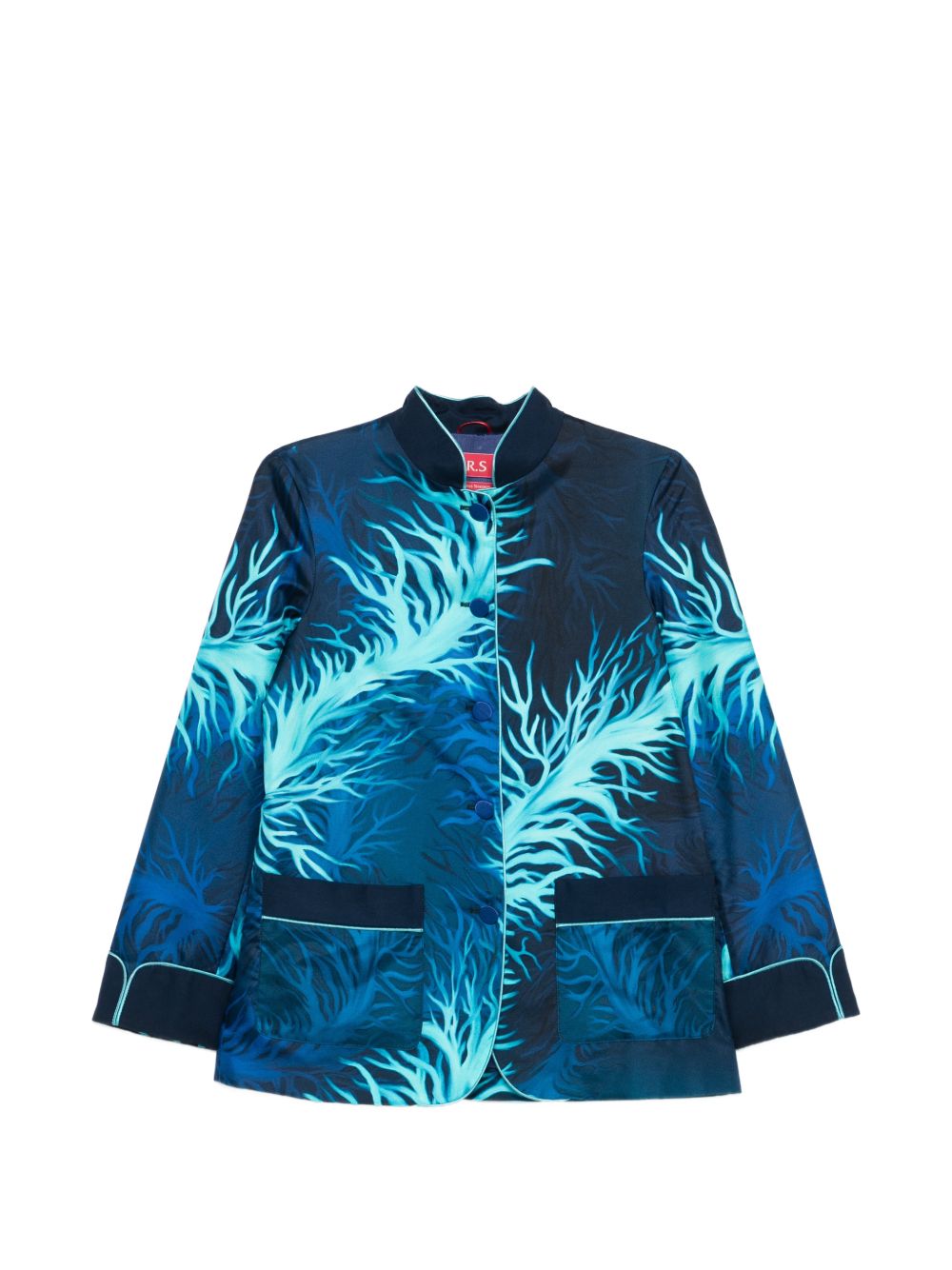 F.R.S . Printed silk jacket