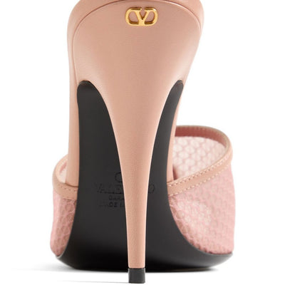 Valentino Garavani Coeur VipÃ¨re leather mules