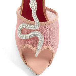 Valentino Garavani Coeur VipÃ¨re leather mules