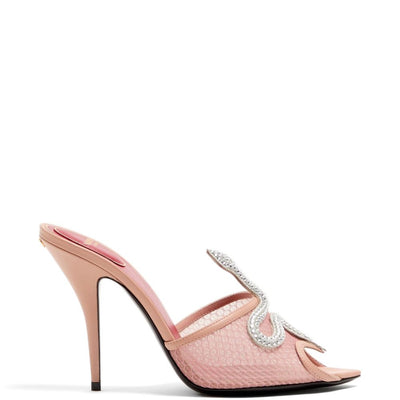 Valentino Garavani Coeur VipÃ¨re leather mules