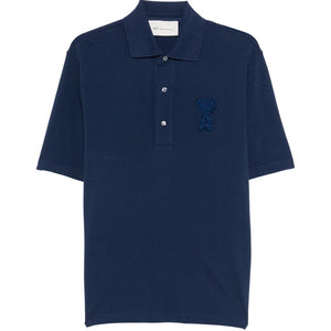 Ami Paris Ami De Couer cotton polo shirt