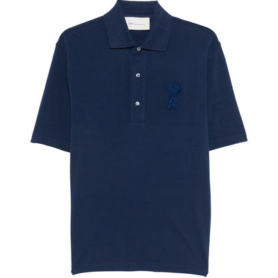 Ami Paris Ami De Couer cotton polo shirt