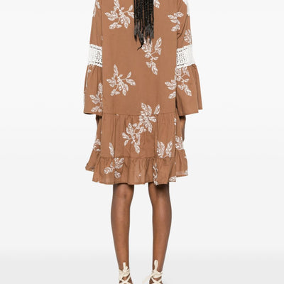Bye Printed cotton dress