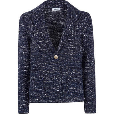 Base Cotton blend single-breasted jacket