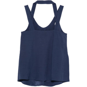 Emporio Armani V-neck button detail Sleeveless top