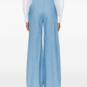 Via Masini 80 Cotton flared trousers