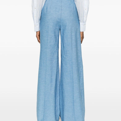 Via Masini 80 Cotton flared trousers