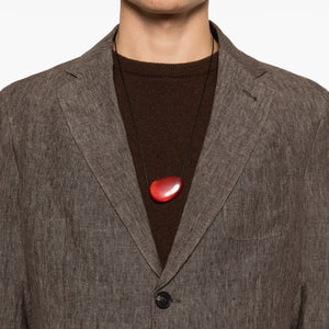 Emporio Armani Linen single-breasted blazer jacket