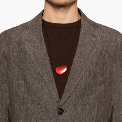 Emporio Armani Linen single-breasted blazer jacket