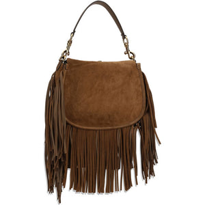 Etro Suede Pony Bag With Fringes
