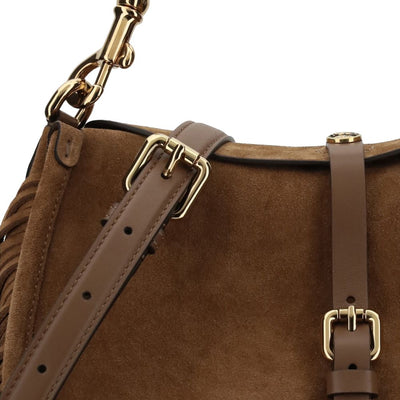Etro Suede Pony Bag With Fringes