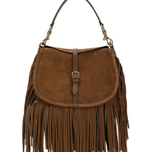 Etro Suede Pony Bag With Fringes