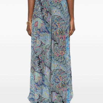 Etro Printed wide-leg trousers