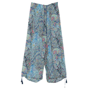 Etro Printed wide-leg trousers