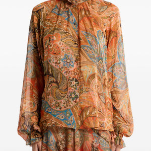 Etro Printed silk shirt