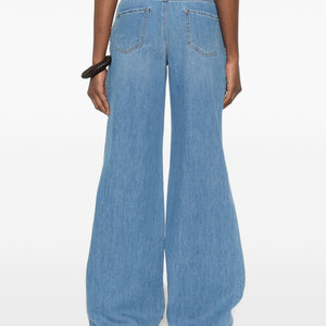 Ermanno Firenze Embroidered denim jeans
