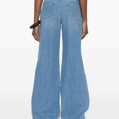 Ermanno Firenze Embroidered denim jeans
