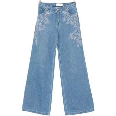 Ermanno Firenze Embroidered denim jeans