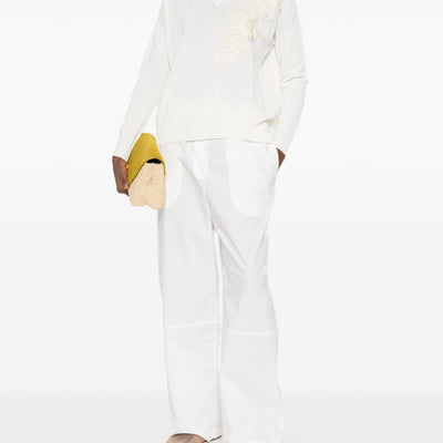 Ermanno Firenze Embroidered cotton sweater