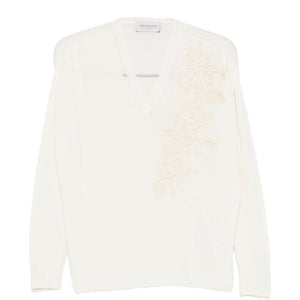 Ermanno Firenze Embroidered cotton sweater