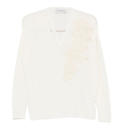 Ermanno Firenze Embroidered cotton sweater