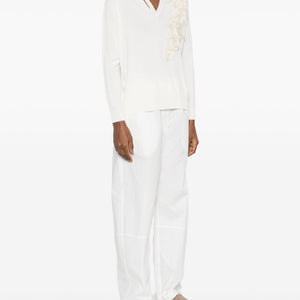 Ermanno Firenze Embroidered cotton sweater