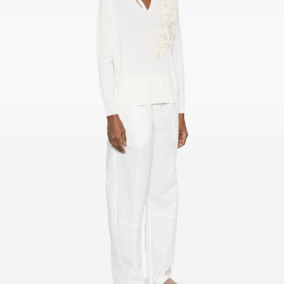 Ermanno Firenze Embroidered cotton sweater