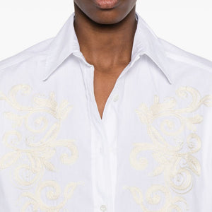 Ermanno Firenze Embroidered cotton shirt