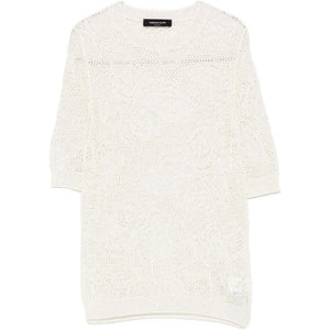 Fabiana Filippi Openwork crewneck t-shirt