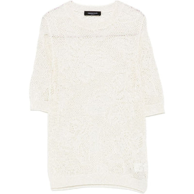 Fabiana Filippi Openwork crewneck t-shirt