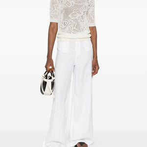 Fabiana Filippi Openwork crewneck t-shirt