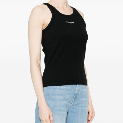 Maison Kitsuné Maison KitsunÃ© Logo cotton tank top