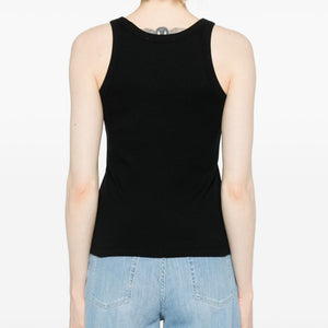 Maison Kitsuné Maison KitsunÃ© Logo cotton tank top
