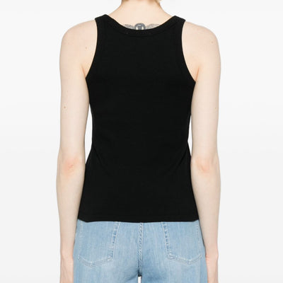 Maison Kitsuné Maison KitsunÃ© Logo cotton tank top